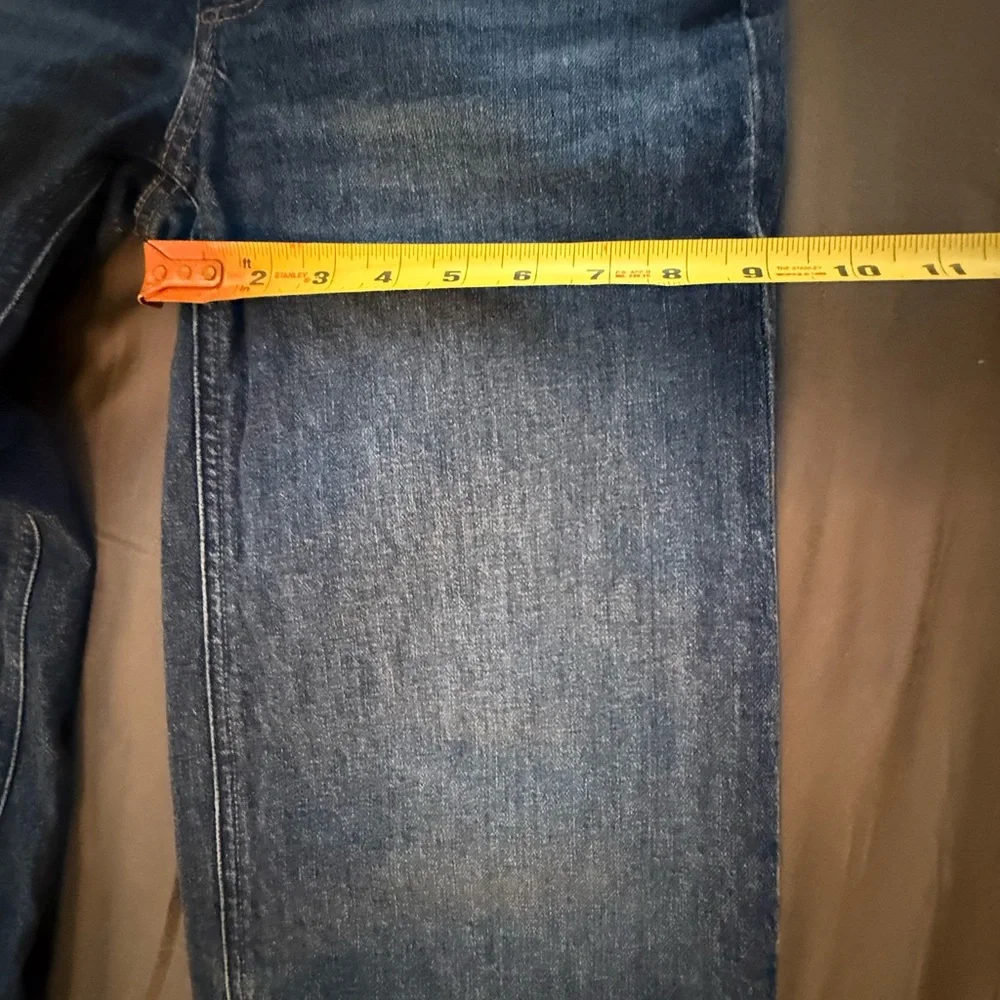 PAIGE Dark Blue High-Rise Wide Leg Jeans Sasha Glorious - Picture 6 of 10